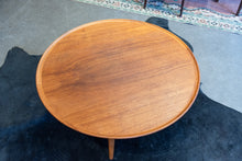 Load image into Gallery viewer, Vintage Round Teak Coffee Table
