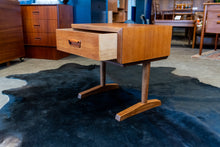 Load image into Gallery viewer, Vintage Walnut Bedside Table with Drawer
