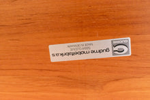 Load image into Gallery viewer, Restored Vintage Solid Teak Gudme Dining table with Two Leaves
