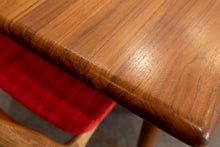 Load image into Gallery viewer, Restored Vintage Solid Teak Gudme Dining table with Two Leaves

