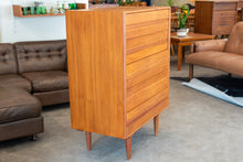 Load image into Gallery viewer, Vintage Teak Tallboy Dresser

