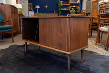 Load image into Gallery viewer, Restored Vintage Walnut Record Cabinet

