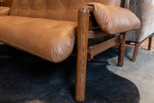 Load image into Gallery viewer, Vintage Jean Gillon Woodart Rosewood Sofa in Leather

