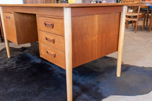 Load image into Gallery viewer, Vintage Refinished Teak Desk

