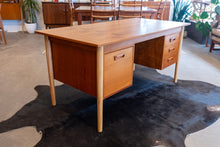 Load image into Gallery viewer, Vintage Refinished Teak Desk
