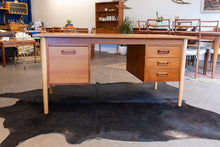 Load image into Gallery viewer, Vintage Refinished Teak Desk
