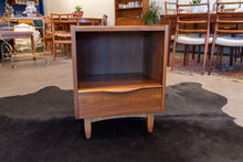 Load image into Gallery viewer, Vintage Kaufman Walnut Bedside Table with Drawer
