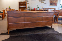 Load image into Gallery viewer, Restored Vintage Walnut Nine Drawer Dresser
