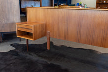 Load image into Gallery viewer, On hold - Refreshed Vintage Teak Queen Headboard with Night Stands
