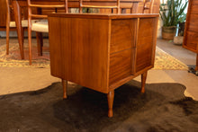 Load image into Gallery viewer, Restored Vintage Walnut Bedside Table Pair
