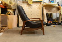 Load image into Gallery viewer, Vintage Huber Scoop Lounge Chair and Ottoman

