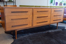 Load image into Gallery viewer, Vintage Teak RS Associates Nine Drawer Dresser

