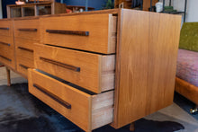 Load image into Gallery viewer, Vintage Teak RS Associates Nine Drawer Dresser
