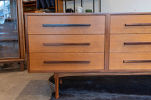 Load image into Gallery viewer, Vintage Teak RS Associates Nine Drawer Dresser
