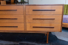 Load image into Gallery viewer, Vintage Teak RS Associates Nine Drawer Dresser
