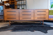 Load image into Gallery viewer, Vintage Teak RS Associates Nine Drawer Dresser
