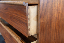 Load image into Gallery viewer, Vintage Three Drawer Walnut Dresser
