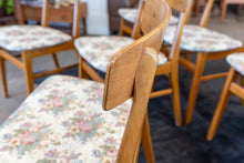 Load image into Gallery viewer, Vintage Set of Six Farstrup Beech Dining Chairs with Teak Backrests
