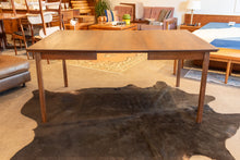 Load image into Gallery viewer, Vintage Honderich Walnut Dining Table with 1 Leaf

