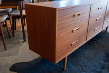 Load image into Gallery viewer, Vintage Teak Nine Drawer Dresser
