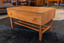 Load image into Gallery viewer, Petite Vintage Teak Chest with Slatted Shelf
