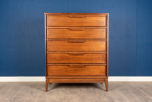 Load image into Gallery viewer, Restored Vintage Walnut Tallboy Dresser
