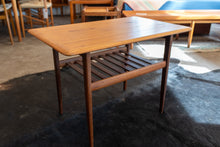 Load image into Gallery viewer, Vintage Teak End Table with Lower Shelf
