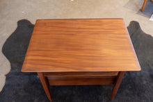 Load image into Gallery viewer, Vintge Solid Imperial Afromosia End Table with Drawer
