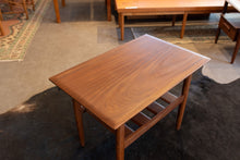 Load image into Gallery viewer, Vintage Solid Imperial Afromosia End Table with Lower Shelf
