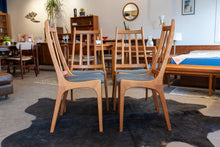 Load image into Gallery viewer, Vintage Teak Tallback Dining Chairs - Set of Four
