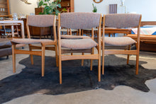 Load image into Gallery viewer, Reupholstered Teak Dining Chairs - Set of Four
