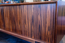 Load image into Gallery viewer, Vintage Bow Front Arne Vodder Brazillian Rosewood Credenza for H.P. Hansen
