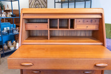 Load image into Gallery viewer, Vintage Dyrlund Teak Secretary Desk/Vanity
