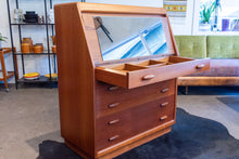 Load image into Gallery viewer, Vintage Dyrlund Teak Secretary Desk/Vanity
