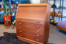 Load image into Gallery viewer, Vintage Dyrlund Teak Secretary Desk/Vanity
