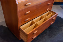 Load image into Gallery viewer, Vintage Dyrlund Teak Secretary Desk/Vanity
