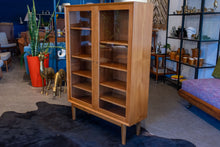 Load image into Gallery viewer, Vintage Danish Teak Curio Cabinet by Brouer Mobelfabrik on Custom Base
