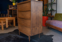 Load image into Gallery viewer, Vintage Walnut Tallboy Dresser
