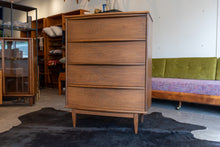 Load image into Gallery viewer, Vintage Walnut Tallboy Dresser
