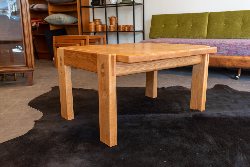Vintage Restored Oak Coffee Table