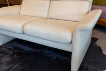 Load image into Gallery viewer, Vintage Cream Upholstered Loveseat
