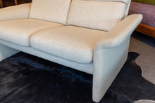 Load image into Gallery viewer, Vintage Cream Upholstered Loveseat
