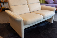 Load image into Gallery viewer, Vintage Cream Upholstered Loveseat

