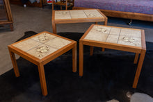 Load image into Gallery viewer, Danish Nesting Table Set with Tile Inlays
