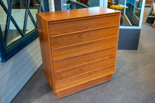 Load image into Gallery viewer, Vintage Norwegian Teak Tallboy Dresser
