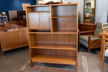 Load image into Gallery viewer, Vintage Poul Hundevad Bookshelf with Sliding Cabinet Topper

