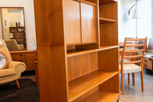 Load image into Gallery viewer, Vintage Poul Hundevad Bookshelf with Sliding Cabinet Topper
