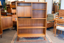 Load image into Gallery viewer, Vintage Poul Hundevad Bookshelf with Sliding Cabinet Topper
