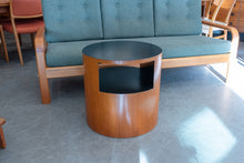 Load image into Gallery viewer, Vintage RS Associates Teak Drum Side Table
