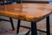 Load image into Gallery viewer, Vintage Swedish Teak and Black Dining Chairs - Set of Four
